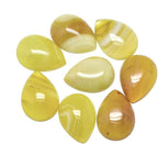Fashewelry Natural Teardrop Flat Back Cabochons Beads by FASHEWELRY