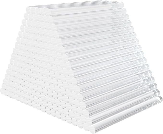 200 Pack Crystal Clear Hot Glue Sticks by ENPOINT