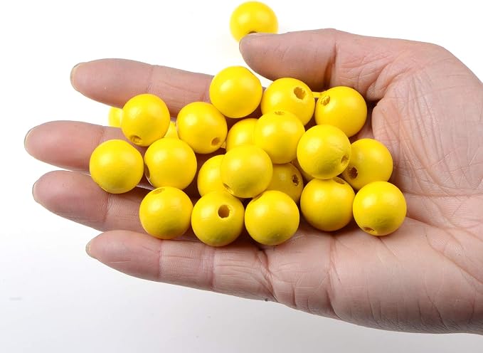 AD Beads Large Hole Wood Spacer Wooden Jewelry Making Bracelet Necklace - Image 3