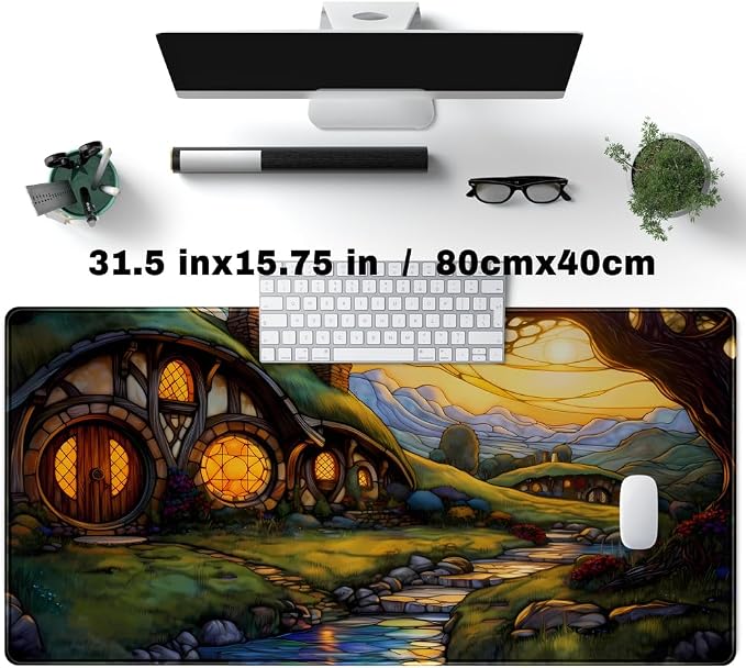 Cute House Anime Mouse Pad Desk Mat Gaming Playmat MTG Game Mat Large Gaming - Image 2