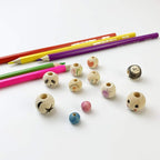 100pcs DIY 18mm Natural Wood Beads Unfinished Round Wooden Loose Spacer Beads - Image 3