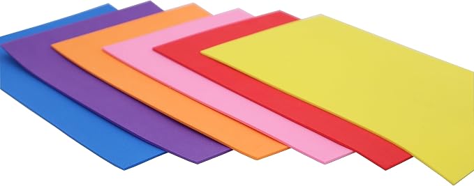 OISAKLD 10 Pack EVA Color Foam 9x12 inch EVA Craft Foam 2mm EVA Foam Sheets - Image 3