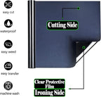 FUNKAKA Black HTV Heat Transfer Vinyl Rolls, Adhesive Black HTV Vinyl - Image 3