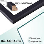 RPJC 5x7 Picture Frames Made of Solid Wood High Definition Glass - Image 7