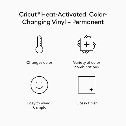 Cricut® Heat-Activated, Color-Changing Vinyl – Turquoise/Light Blue - Image 2