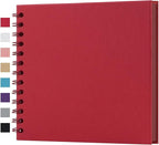 potricher 7 x 7 Inch DIY Scrapbook Album 40 Pages Hardcover Kraft Paper Scrap by potricher