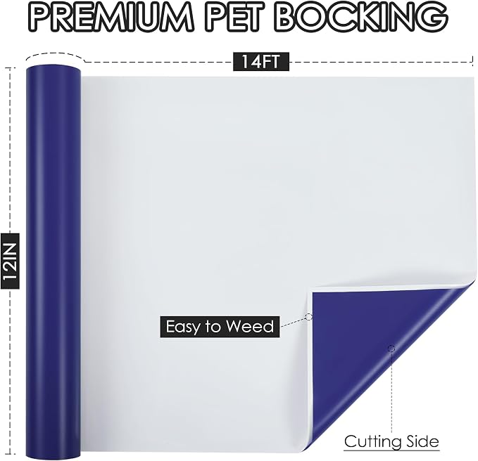 TORC Navy Blue Permanent Vinyl 12" x 14 FT Matte Navy Adhesive Vinyl Roll - Image 2