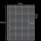10 Sheets Coin Collection Pages, Coins Pocket Page - Image 3