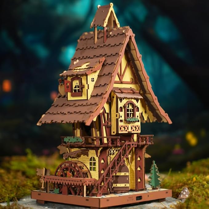 ROKR 3D Wooden Puzzles for Adults, Cuckoo Clock Model Kit, Room Home Decor DIY - Image 3