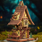 ROKR 3D Wooden Puzzles for Adults, Cuckoo Clock Model Kit, Room Home Decor DIY - Image 3