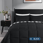 downluxe Lightweight Plaid Comforter Set - Image 3