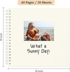 Scrapbook 10x10 Inch DIY Scrapbook Album Hardcover Kraft Paper 40 pages/20 - Image 2