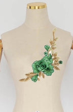 Vintage Rose Sew Lace Flower Embroidery Patches, - Image 3