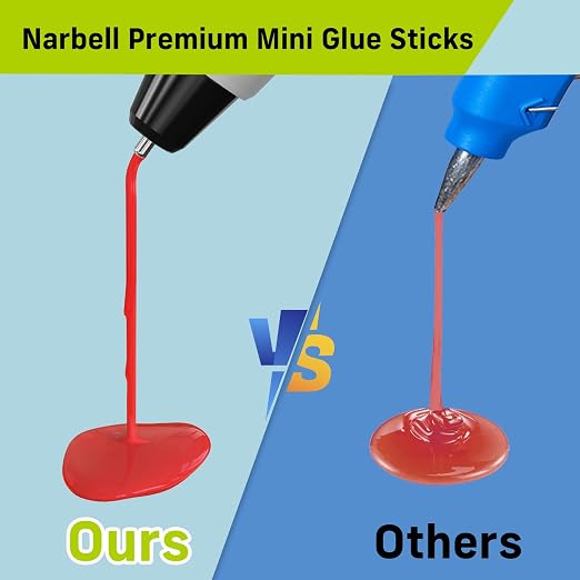 Mini Hot Glue Sticks in Vibrant Colors, 0.27" Diameter and 4" Long Hot Melt - Image 5