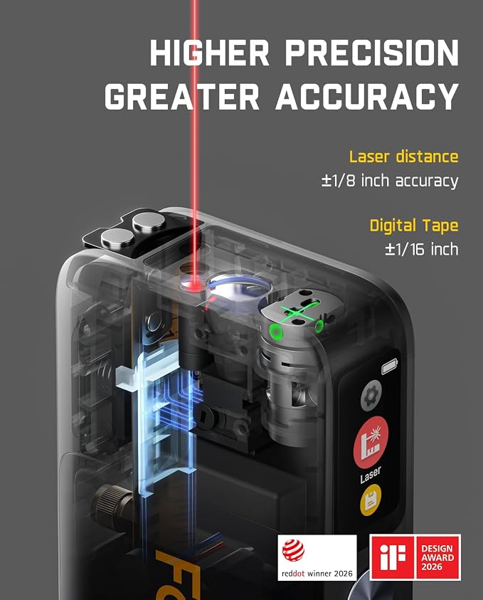 Fanttik A10 Apex 3-in-1 Digital Laser Tape Measure - Image 4