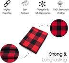 Pico Textiles 10 Yards Bolt Red and Black Buffalo Plaid Checkered Flannel Fabric - Image 4