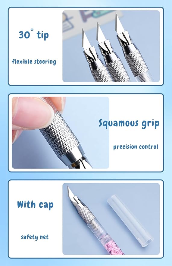 Exacto Knife Set, Bling Hobby Knife Pen - Image 3