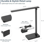 Lepro LED Desk Lamp with USB Charging Port, 650LM Dimmable Home Office Touch - Image 8