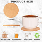 Cork Coasters Bulk 100 Pack - Image 3