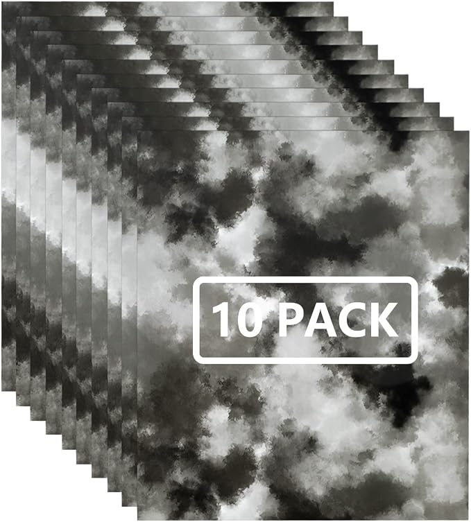 FUNKAKA Tie Dye HTV Heat Transfer Vinyl Bundle, 10 Sheets HTV Vinyl by FUNKAKA