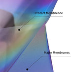 Reflective Heat Transfer Vinyl HTV Vinyl 12in x 6ft Reflective Rainbow Iron On - Image 3