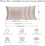 JOGJUE Silk Pillowcase Set, 2 Pack, 100% Mulberry Silk, Hypoallergenic - Image 5