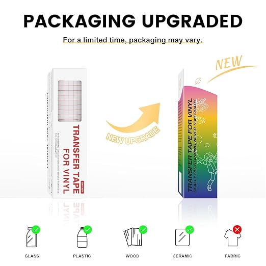 YRYM HT Clear Vinyl Transfer Paper Tape Roll - Image 7