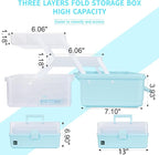 Creahaus 13 inch Art Craft Organizer Storage Box - Image 2