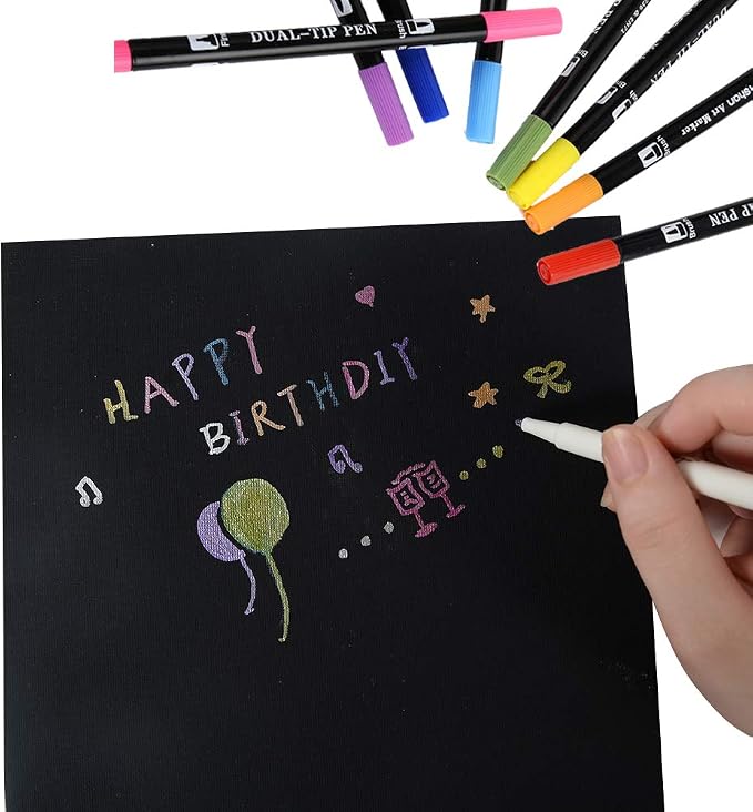 CONDA Black Canvases for Painting, Canvas Panels 8x10 inch, 100% Cotton - Image 5