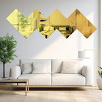 2 Pcs 12 x12 Inch GoldAcrylic Mirror Sheet, 1/8 Inch Thick Opaque Glossy Mirror - Image 6