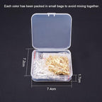 PH PandaHall 120 Pieces Brass Pinch Clip Bail Clasp Dangle Charm Bead Pendant - Image 7