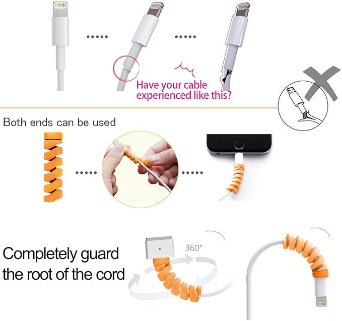 36 PCS Cable Protectors for iPhone iPad Charger End Cord Savers - Image 4