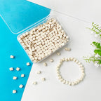 White Cube Space Beads for Jewelry Making 6mm 300pcs Natural Turquoise Stone - Image 5