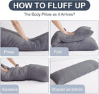 DOWNCOOL Large Body Pillow Insert- Breathable Full Body Pillow - Image 4