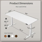 Agilestic Electric Standing Desk, 60 x 24 Inches Height Adjustable Desk - Image 3