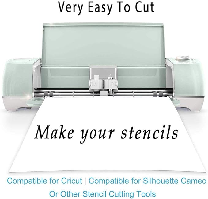 12 Pack 4 Mil Clear Mylar Stencil Sheets, Reusable Template Material, Make Your - Image 5