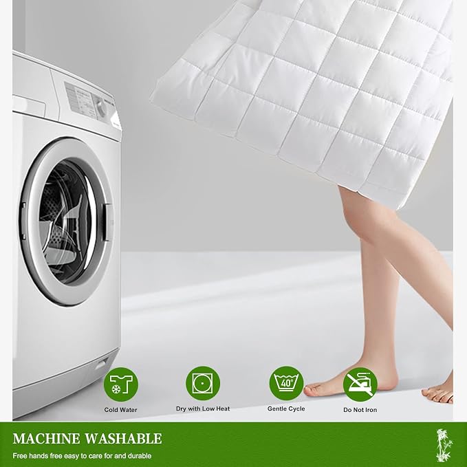 UNILIBRA California King Mattress Pad Waterproof Rayon Made from Bamboo - Image 7