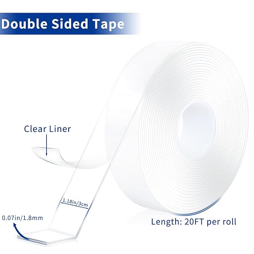 Double Sided Tape Heavy Duty 2 Rolls Nano Tape - Image 2
