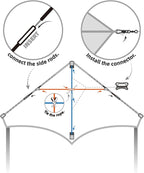 Kite, Large Delta Kites for Kids and Adults, Durable Multifunctional Beach Kite - Image 4