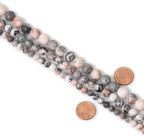 35PCS 10mm Natural Pink Zebra Jasper Round Loose Beads - Image 6