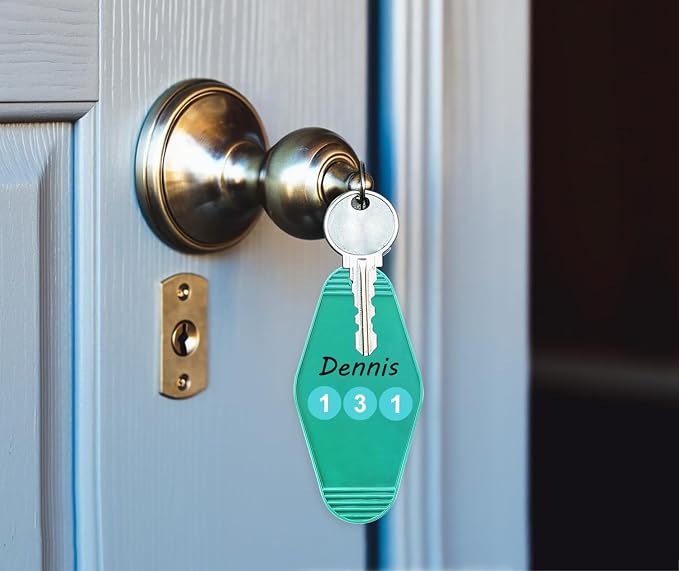 8PCS Motel Keychain Blank Hotel Key Tags Holder - Image 4