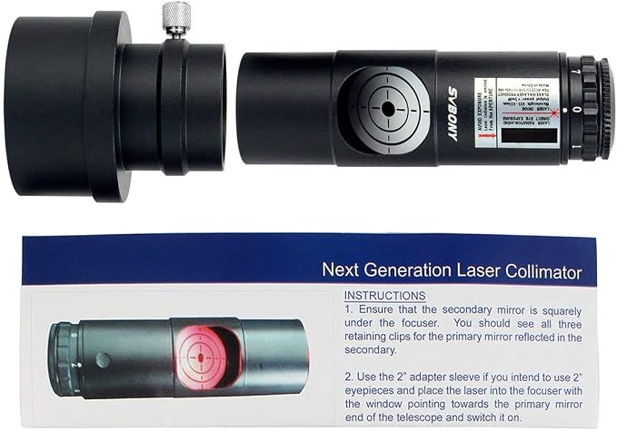 SVBONY Red Laser Collimator for Newtonian Marca Telescope Alignment 1.25 inches - Image 7