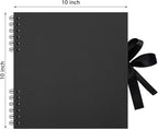 10×10 inch Scrapbook Photo Album DIY Picture Book 40 Pages, Thick Kraft Paper - Image 3