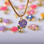 Bulk Gold Enamel Charms for Jewelry Making, Colorful Metal Charms Pendant for - Image 2