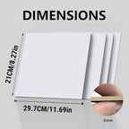 4 Pack Double-Sided Pre-Painted Colored Plywood Sheets, 11.7"x8.27"x1/8" - Image 2