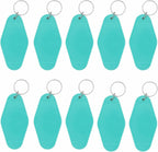 10pcs Blank Hotel Keychains Bulk Vintage Motel Keychain Vinyl HTV printing by Nwsrayu