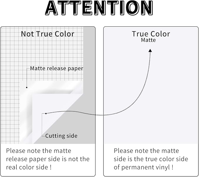 Lya Vinyl White Permanent Vinyl, 12 Pack Matte Vinyl - Image 3