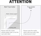 Lya Vinyl White Permanent Vinyl, 12 Pack Matte Vinyl - Image 3