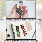 ACRNIGHEET 6PCS Cross Stitch Bookmark Kits Mushroom Pattern Stamped Cross - Image 3