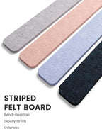 Fluxynara Cork Board Alternative Felt Strip Board 8-Pack 13"x2", Office Pin - Image 3